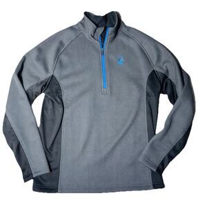 NEW SPYDER QUARTER ZIP SWEATER MENS L SKI SNOWBOARD LAYERING CORE OUTDOORS